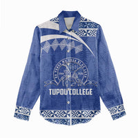 Personalised Tonga Tupou College Toloa Women Casual Shirt 160 Years Anniversary Tongan Ngatu Pattern LT14 - Polynesian Pride