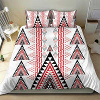 Aotearoa Taniko Bedding Set Niho Taniwha Purapura Whetu Mix Poutama
