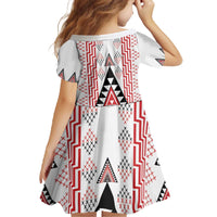 Aotearoa Taniko Family Matching Off The Shoulder Long Sleeve Dress and Hawaiian Shirt Niho Taniwha Purapura Whetu Mix Poutama