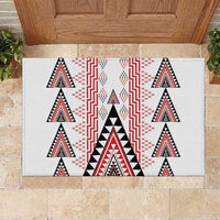 Aotearoa Taniko Rubber Doormat Niho Taniwha Purapura Whetu Mix Poutama