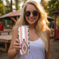Aotearoa Taniko Skinny Tumbler Niho Taniwha Purapura Whetu Mix Poutama LT14 - Polynesian Pride