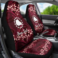 Personalised Cook Islands Mangaia Car Seat Cover Tiare Maori Polynesian Waves Tattoo LT14 - Polynesian Pride