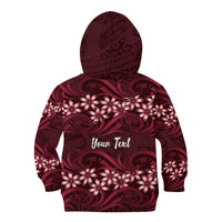 Personalised Cook Islands Mangaia Kid Hoodie Tiare Maori Polynesian Waves Tattoo LT14 - Polynesian Pride