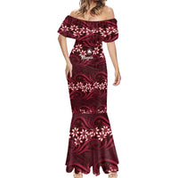 Personalised Cook Islands Mangaia Mermaid Dress Tiare Maori Polynesian Waves Tattoo LT14 - Polynesian Pride
