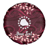 Personalised Cook Islands Mangaia Spare Tire Cover Tiare Maori Polynesian Waves Tattoo LT14 - Polynesian Pride