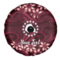 Personalised Cook Islands Mangaia Spare Tire Cover Tiare Maori Polynesian Waves Tattoo LT14 - Polynesian Pride