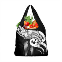 Guam Father's Day Grocery Bag Chamorro Latte Stone Polynesian Pattern