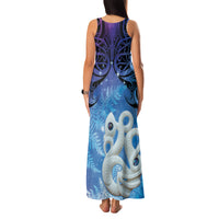 New Zealand Matariki Family Matching Tank Maxi Dress and Hawaiian Shirt Aotearoa Maori New Year Manaia Galaxy Vibes LT14 - Polynesian Pride