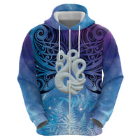 New Zealand Matariki Hoodie Aotearoa Maori New Year Manaia Galaxy Vibes LT14 - Polynesian Pride