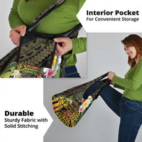 Personalised Vanuatu Independence Day Grocery Bag Carving Drum Sand Drawing Turtle