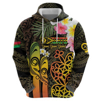 Personalised Vanuatu Independence Day Hoodie Carving Drum Sand Drawing Turtle