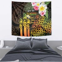 Personalised Vanuatu Independence Day Tapestry Carving Drum Sand Drawing Turtle