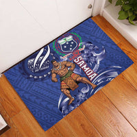 Samoa Independence Day Rubber Doormat 1962 Proud Samoan Warrior