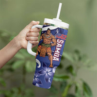 Samoa Independence Day Tumbler With Handle 1962 Proud Samoan Warrior LT14 - Polynesian Pride