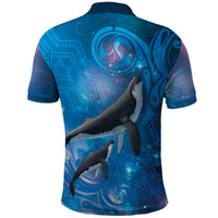 Paikea New Zealand Matariki Polo Shirt Humpback Whale Taniko Motifs Ocean Vibes LT14 - Polynesian Pride