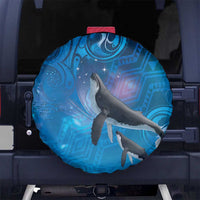 Paikea New Zealand Matariki Spare Tire Cover Humpback Whale Taniko Motifs Ocean Vibes LT14 No hole Blue - Polynesian Pride
