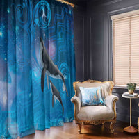 Paikea New Zealand Matariki Window Curtain Humpback Whale Taniko Motifs Ocean Vibes LT14 - Polynesian Pride