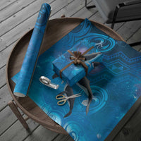 Paikea New Zealand Matariki Wrapping Paper Humpback Whale Taniko Motifs Ocean Vibes LT14 - Polynesian Pride