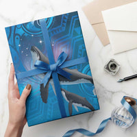 Paikea New Zealand Matariki Wrapping Paper Humpback Whale Taniko Motifs Ocean Vibes LT14 - Polynesian Pride