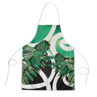 Piwakawaka New Zealand Matariki Apron Maori New Year Silver Fern Green Galaxy LT14 Green - Polynesian Pride