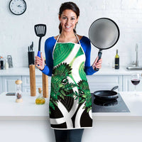 Piwakawaka New Zealand Matariki Apron Maori New Year Silver Fern Green Galaxy LT14 - Polynesian Pride