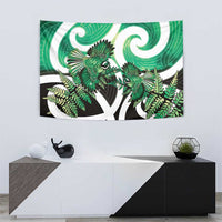 Piwakawaka New Zealand Matariki Tapestry Maori New Year Silver Fern Green Galaxy LT14 - Polynesian Pride