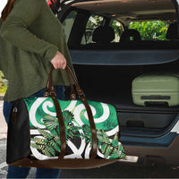 Piwakawaka New Zealand Matariki Travel Bag Maori New Year Silver Fern Green Galaxy LT14 - Polynesian Pride