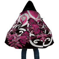 Piwakawaka New Zealand Matariki Cloak Maori New Year Silver Fern Pink Galaxy LT14 Unisex Pink - Polynesian Pride