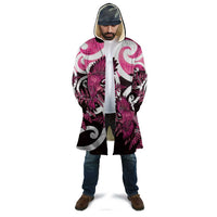 Piwakawaka New Zealand Matariki Cloak Maori New Year Silver Fern Pink Galaxy LT14 - Polynesian Pride