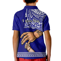 Polynesian Pride Father Day American Samoa Kid Polo Shirt I Love You Dad LT14 - Polynesian Pride