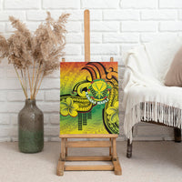 Hawaii Flag Day Canvas Wall Art Kanaka Maoli With Kakau Polynesian Pattern