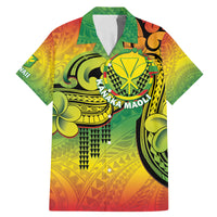 Hawaii Flag Day Family Matching Mermaid Dress and Hawaiian Shirt Kanaka Maoli With Kakau Polynesian Pattern LT14