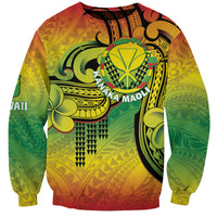 Hawaii Flag Day Sweatshirt Kanaka Maoli With Kakau Polynesian Pattern LT14