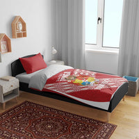 Tonga Rugby Custom Bedding Set Go ʻIkale Tahi Go Tongan Tapa Cloth LT14 - Polynesian Pride