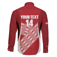 Tonga Rugby Custom Family Matching Puletasi and Hawaiian Shirt Go ʻIkale Tahi Go Tongan Tapa Cloth