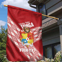 Tonga Rugby Custom Garden Flag Go ʻIkale Tahi Go Tongan Tapa Cloth