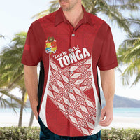 Tonga Rugby Custom Hawaiian Shirt Go ʻIkale Tahi Go Tongan Tapa Cloth