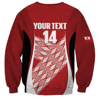 Tonga Rugby Custom Sweatshirt Go ʻIkale Tahi Go Tongan Tapa Cloth