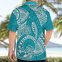 Polynesian Pride Hawaii Hawaiian Shirt Hawaiian Tribal Honu Turquoise Version LT14 - Polynesian Pride