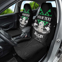 Personalised Aotearoa Rugby Car Seat Cover New Zealand Maori Kete Matauranga Pattern