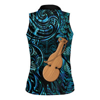 Kotiate New Zealand Women Sleeveless Polo Shirt Maori Weapon Paua Shell Haka Fern LT14 - Polynesian Pride