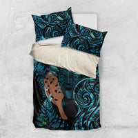 Maripi New Zealand Bedding Set Maori Weapon Paua Shell Haka Fern