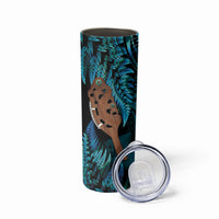 Maripi New Zealand Skinny Tumbler Maori Weapon Paua Shell Haka Fern LT14 - Polynesian Pride