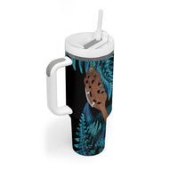 Maripi New Zealand Tumbler With Handle Maori Weapon Paua Shell Haka Fern