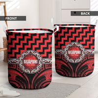 Aotearoa Ngapuhi Laundry Basket Maori Iwi Poutama Puhoro Tattoo