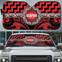 Aotearoa Ngapuhi Auto Sun Shade Maori Iwi Poutama Puhoro Tattoo