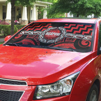 Aotearoa Ngapuhi Auto Sun Shade Maori Iwi Poutama Puhoro Tattoo