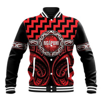 Aotearoa Ngapuhi Personalised Baseball Jacket Maori Iwi Poutama Puhoro Tattoo