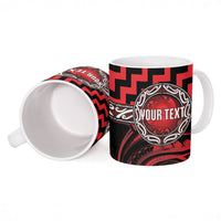 Aotearoa Ngapuhi Personalised Ceramic Mug Maori Iwi Poutama Puhoro Tattoo