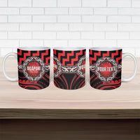 Aotearoa Ngapuhi Personalised Ceramic Mug Maori Iwi Poutama Puhoro Tattoo